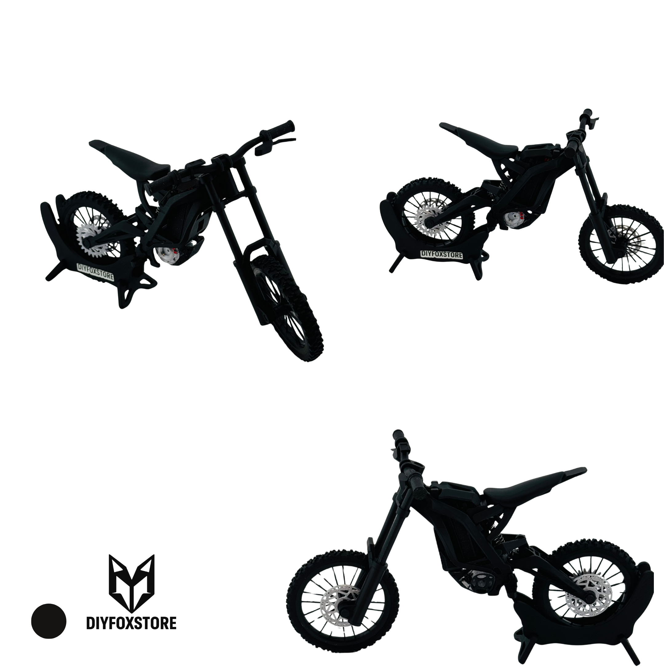 Mini Electric Dirt Bike 3D Scale Model – Basic Display Collectible | DIYFOXSTORE