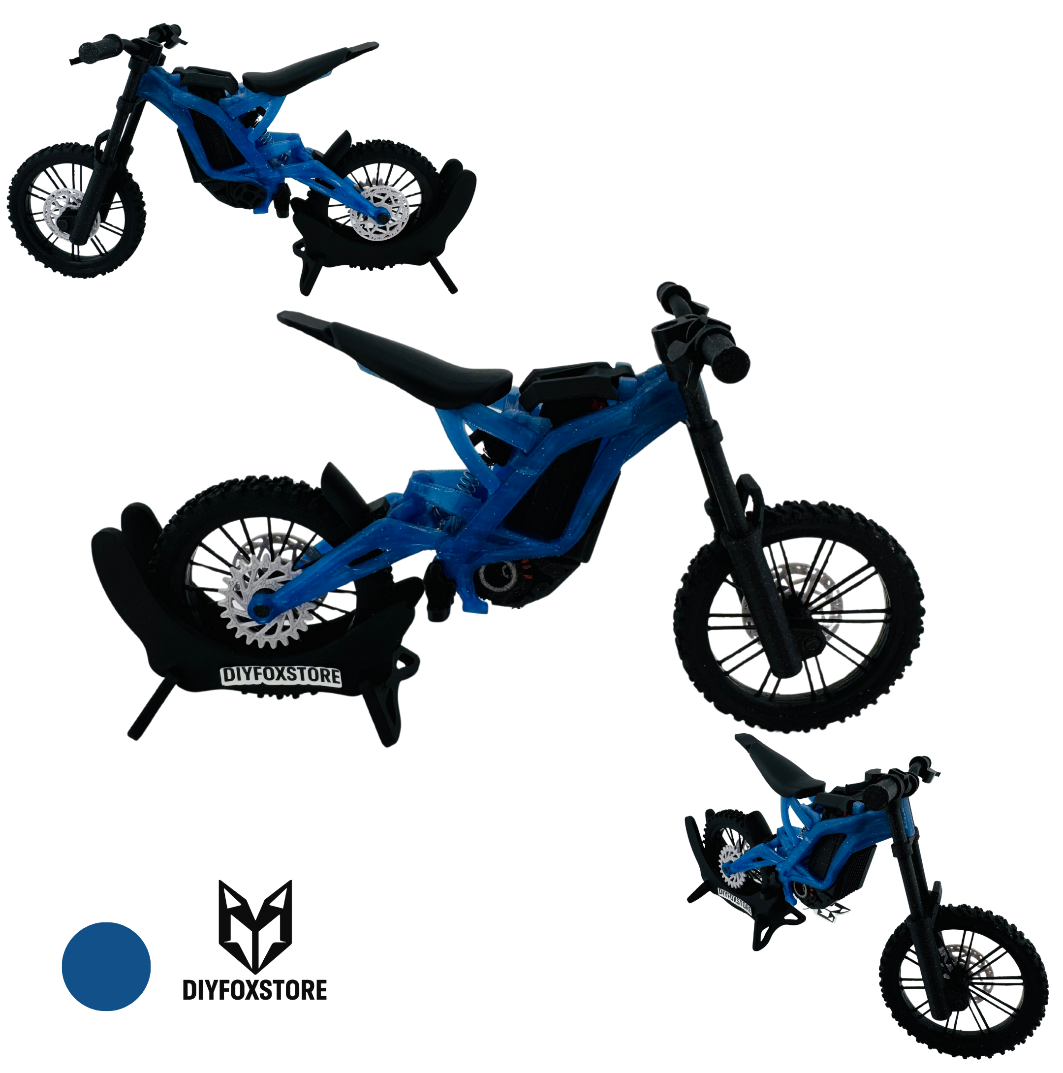 Mini Electric Dirt Bike 3D Scale Model – Basic Display Collectible | DIYFOXSTORE
