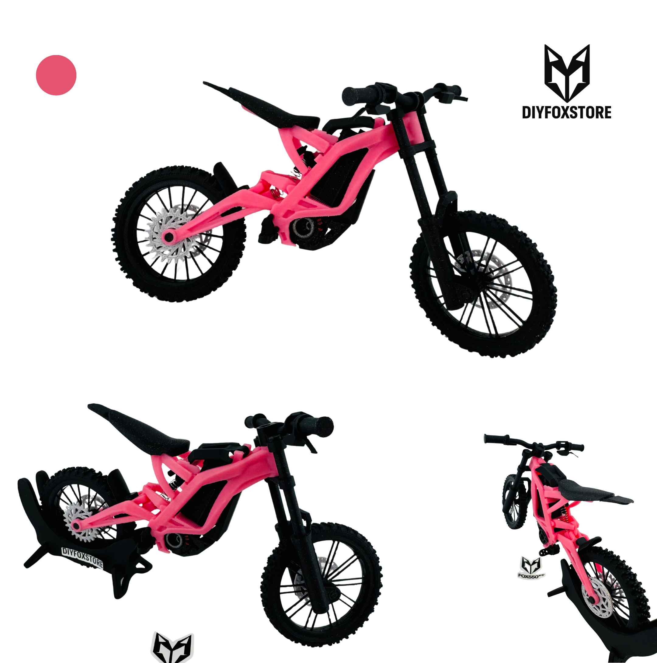 Mini Electric Dirt Bike 3D Scale Model – Basic Display Collectible | DIYFOXSTORE