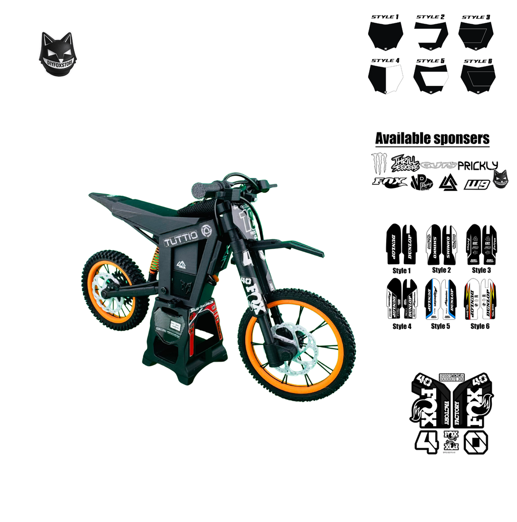 Mini Electric Dirt Bike 3D Scale Model – Tuttio 3D Style Inspired Collectible