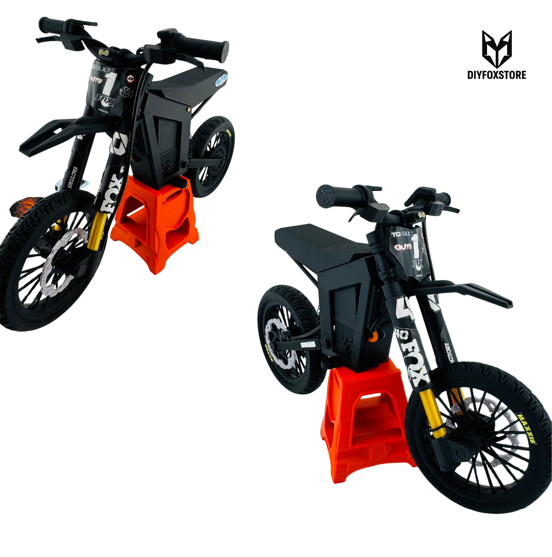 Mini Electric Dirt Bike 3D Scale Model – Tuttio Style Inspired Collectible
