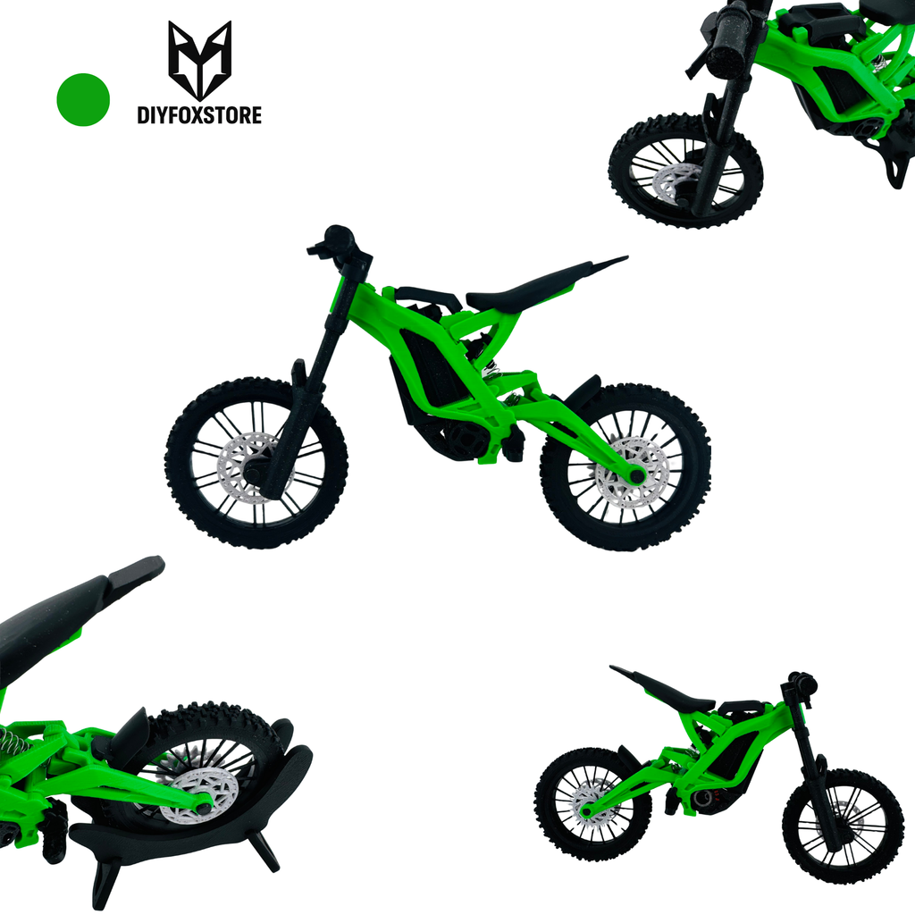Mini Electric Dirt Bike 3D Scale Model – Basic Display Collectible | DIYFOXSTORE