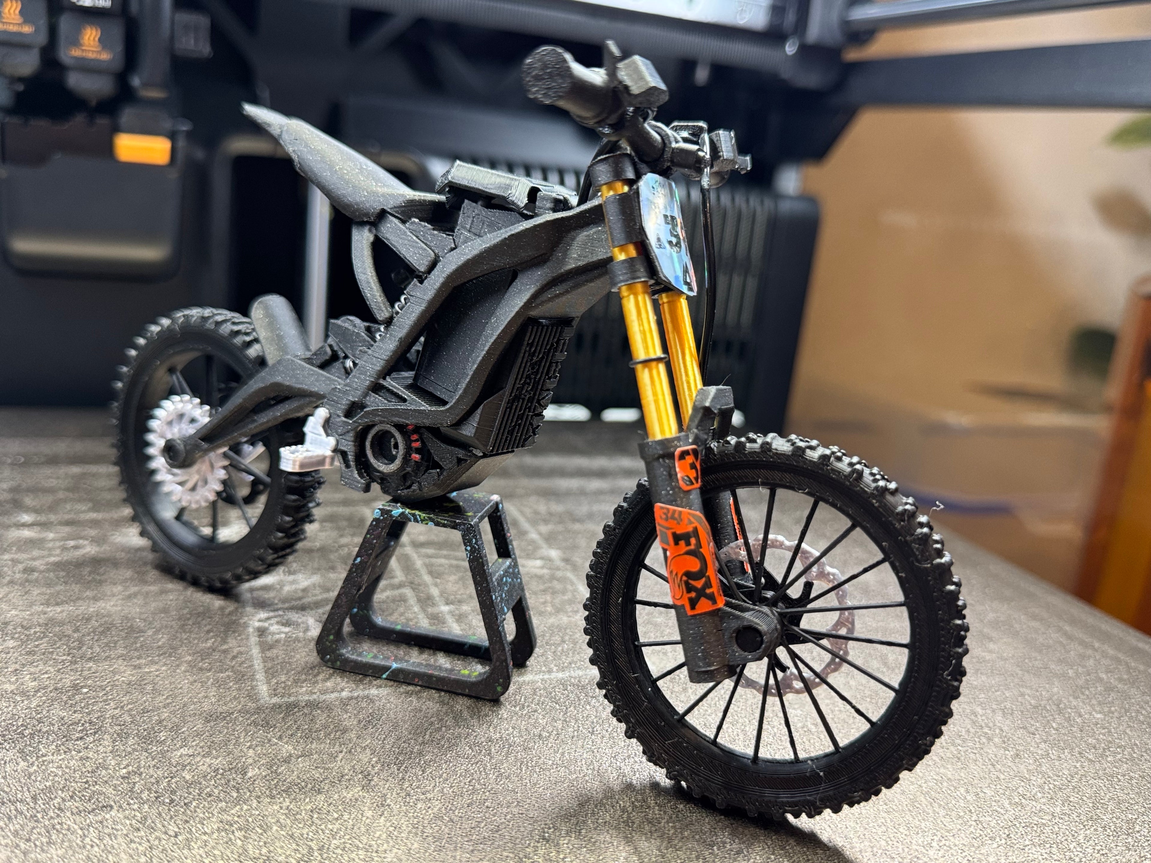 Mini Electric Dirt Bike 3D Scale Model – Basic Display Collectible | DIYFOXSTORE