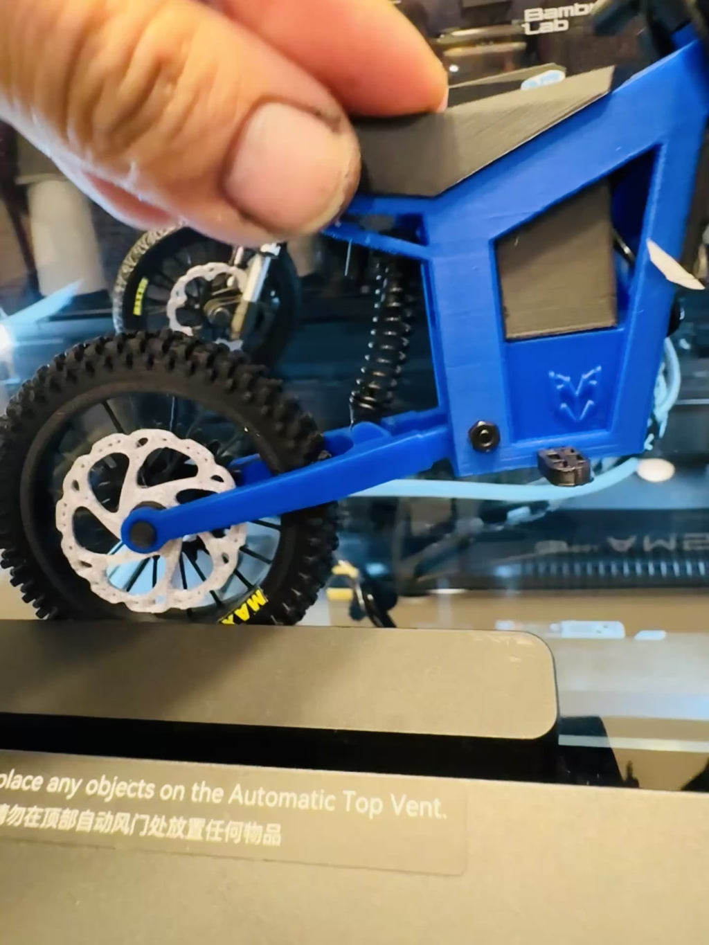 Mini Electric Dirt Bike 3D Scale Model – Tuttio Style Inspired Collectible